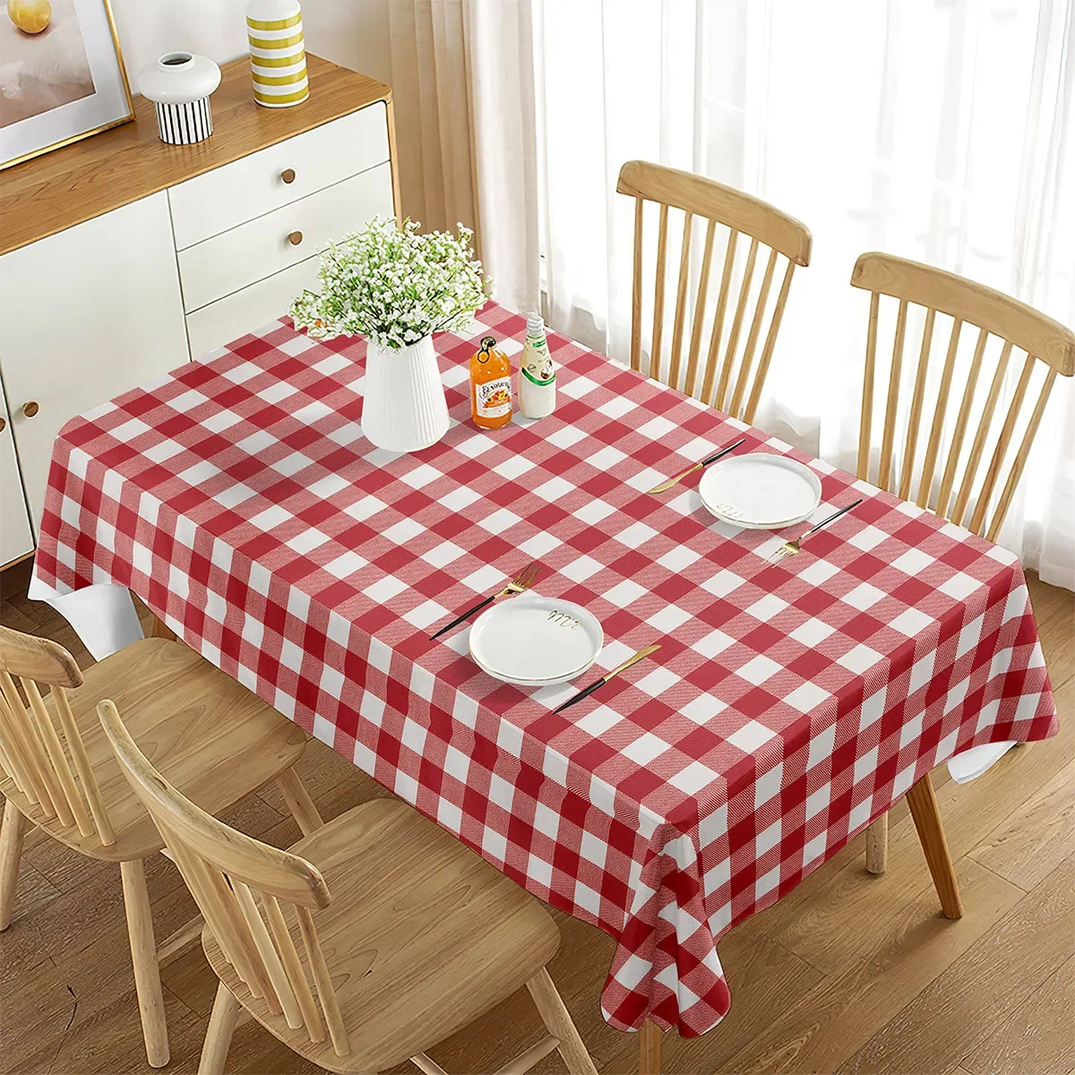 

Obrus obrus prostokątny stół do kawy mata na stół kuchnia piknik podróży dekoracja obrus