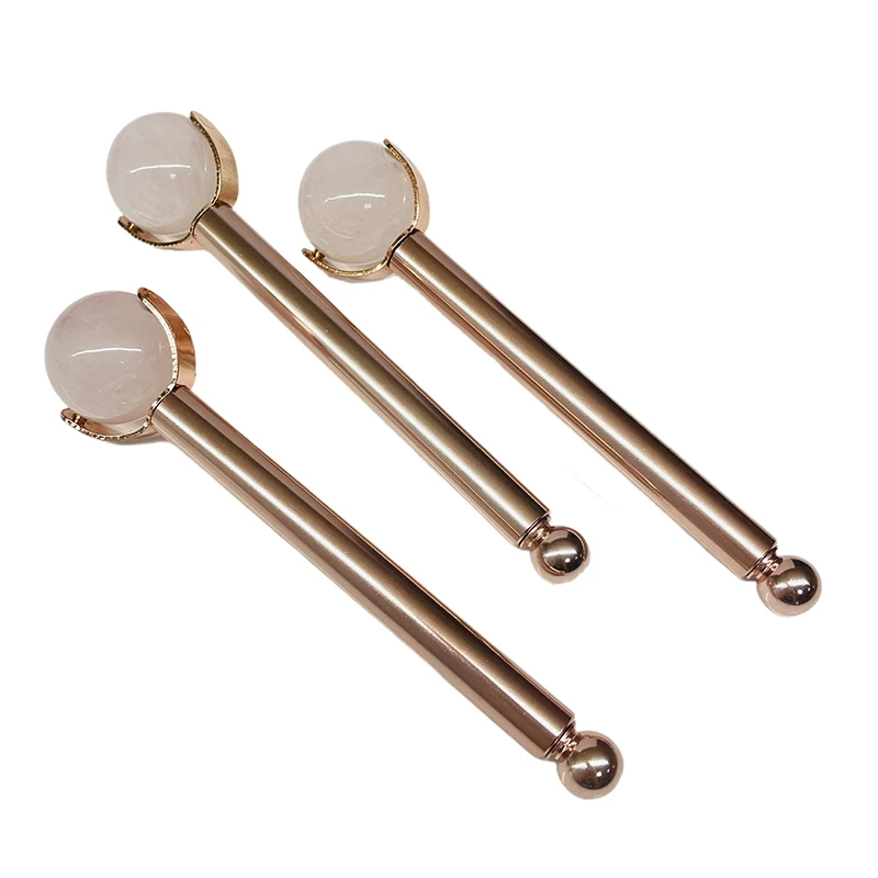 Natural Stone Facial Care Massage Roller Stainless Steel Wand Health Care Eye Head Massager Interchangeable Roller Head Tool
Natural Stone Facial Care Massage Roller Stainless Steel Wand Health Care Eye Head Massager Interchangeable Roller Head Tool