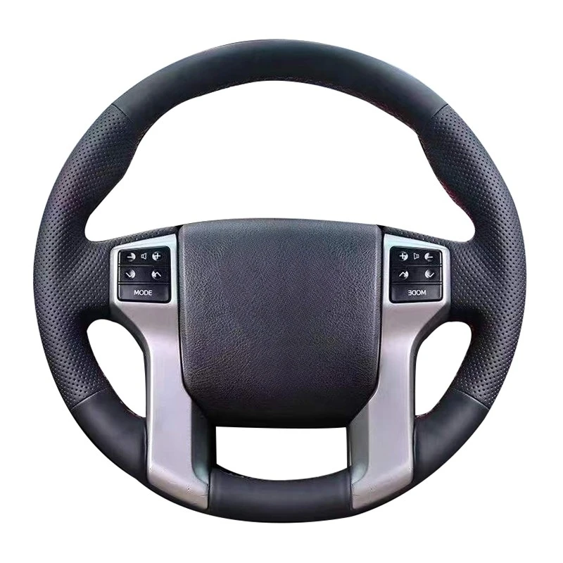 Black Genuine Leather Car Steering Wheel Cover For Toyota Land Cruiser Prado 2010-2016 Tundra Tacoma 4Runner Car Accessories
Black Genuine Leather Car Steering Wheel Cover For Toyota Land Cruiser Prado 2010-2016 Tundra Tacoma 4Runner Car Accessories