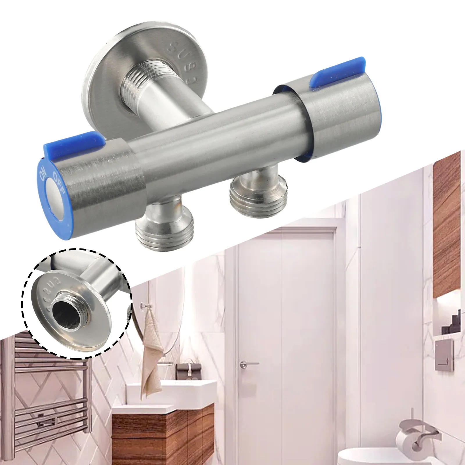 Practical Durable High Quality Cold Water Faucet Triangular Valve Showers Silver Double Handle Stainless Steel
Practical Durable High Quality Cold Water Faucet Triangular Valve Showers Silver Double Handle Stainless Steel