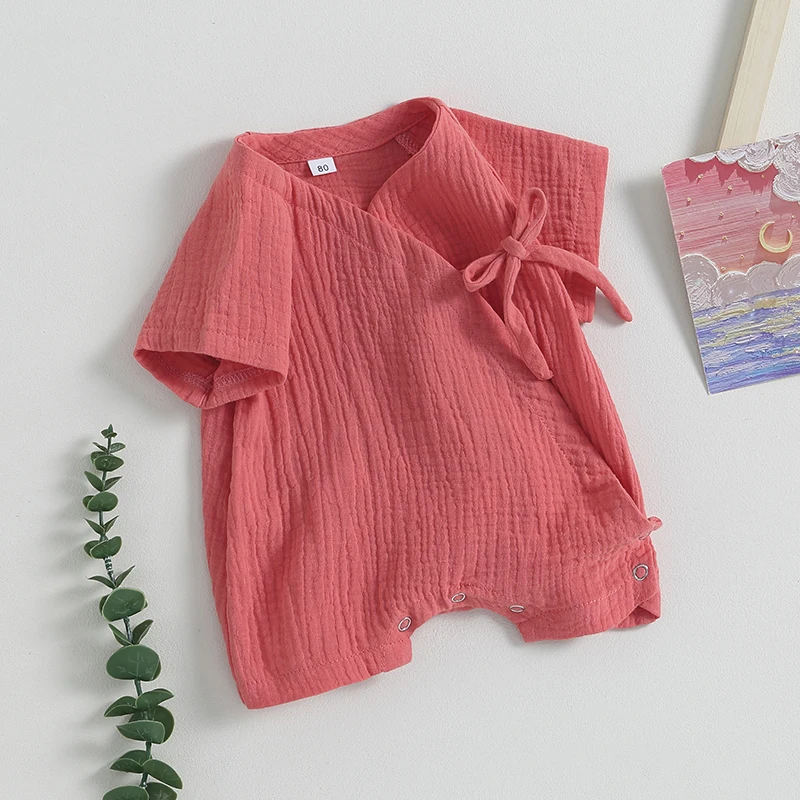 Комбинезон Lioraitiin для маленьких девочек 0-24 мес., однотонный комбинезон с V-образным вырезом и коротким рукавом для новорожденных, милый детский комбинезон, 2023-06-03 
Комбинезон Lioraitiin для маленьких девочек 0-24 мес., однотонный комбинезон с V-образным вырезом и коротким рукавом для новорожденных, милый детский комбинезон, 2023-06-03