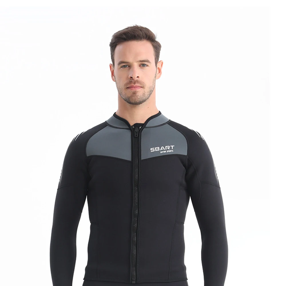 2023 1.5MM Neoprene Diving Suit Men's Split Long Sleeve Surfing Swim Jacket Front Zipper Water Sports Sailing Surfing Diving Top
2023 1.5MM Neoprene Diving Suit Men's Split Long Sleeve Surfing Swim Jacket Front Zipper Water Sports Sailing Surfing Diving Top