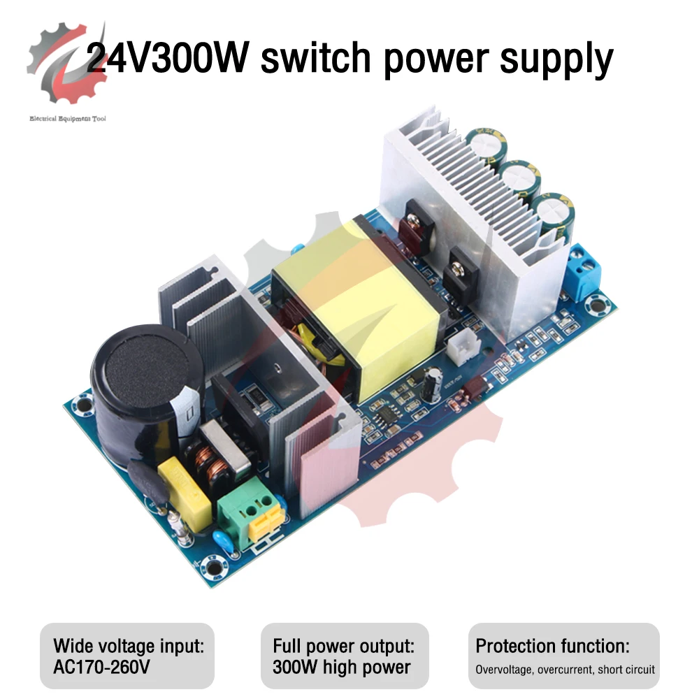 Industrial Power Bare Board Module 300W High Voltage High Power AC170-260V to DC24V 12.5A 300W Switching Power Supply Board
Industrial Power Bare Board Module 300W High Voltage High Power AC170-260V to DC24V 12.5A 300W Switching Power Supply Board