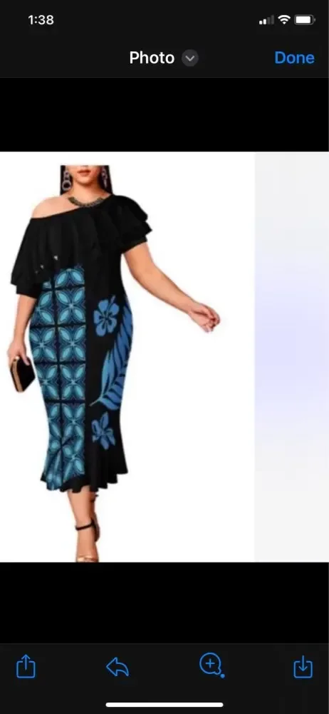 

Wholesale Custom Polynesian Dress Plus Size Women Ponchos Butterfly Dresses Ladies Ethnic Loose Batwing Sleeve Kaftan Maxi Dress