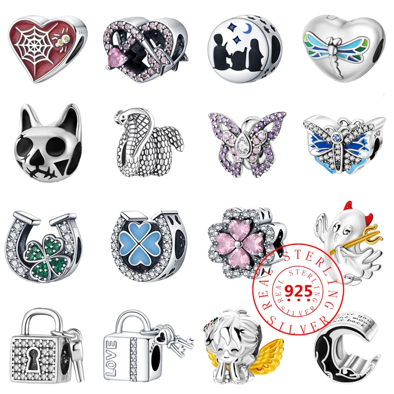 Sparkling Fashion New 925 Sterling Silver Butterfly Snake Angel Family Love Beads Pendants Fit Pandora Charms Bracelets Jewelry
Sparkling Fashion New 925 Sterling Silver Butterfly Snake Angel Family Love Beads Pendants Fit Pandora Charms Bracelets Jewelry