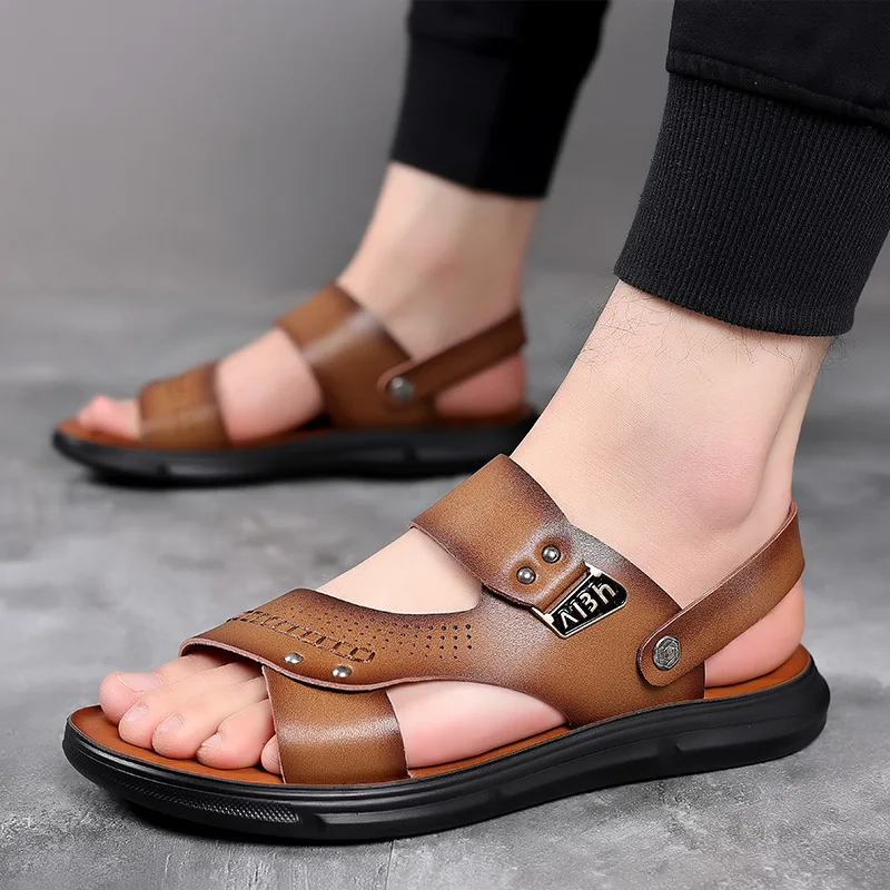 Sandals Men's Summer Peep-toe Youth Beach Shoes Dual-use Beach Slippers Non-slip Men's Sandal Mens Shoes
Sandals Men's Summer Peep-toe Youth Beach Shoes Dual-use Beach Slippers Non-slip Men's Sandal Mens Shoes