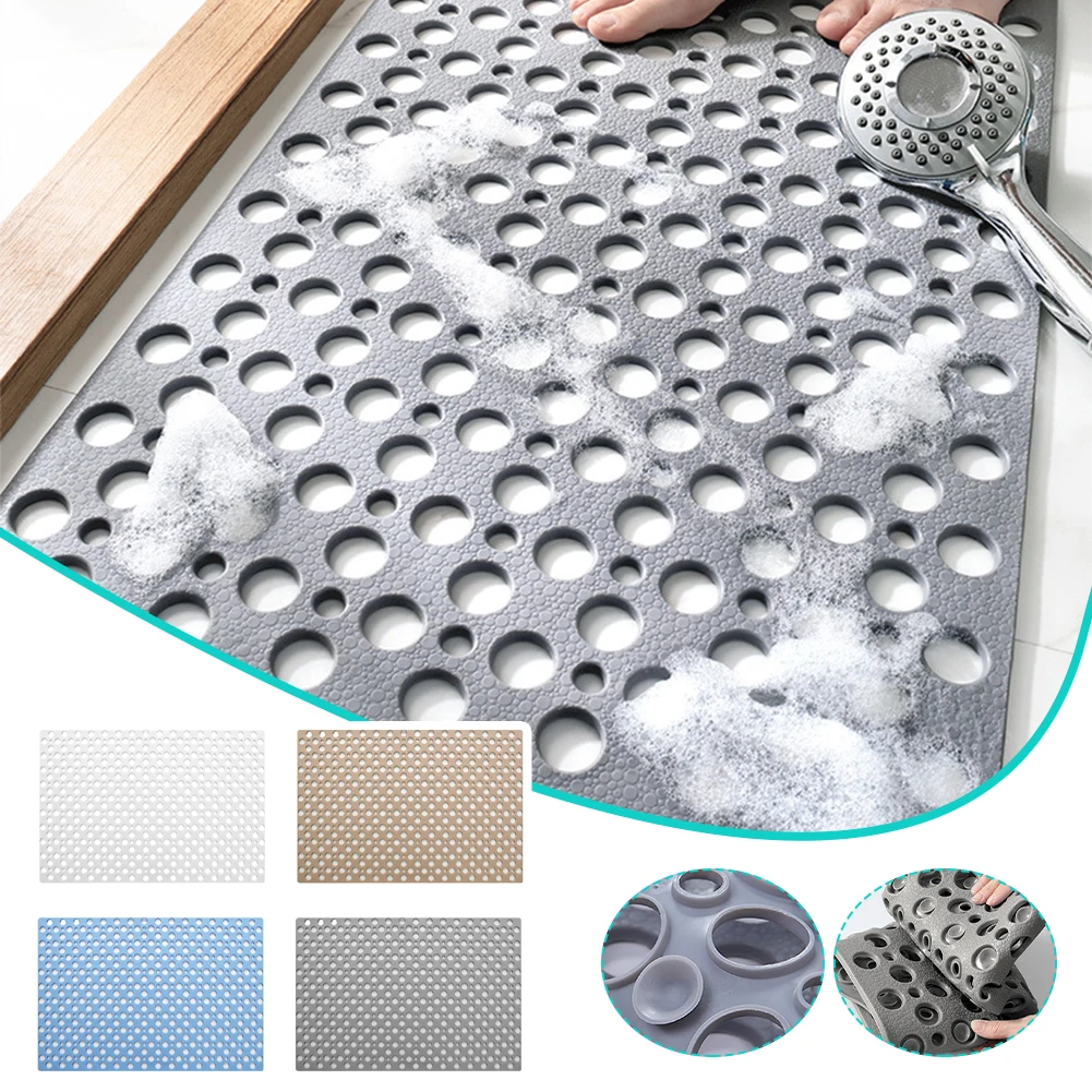 Non-Slip Bath Tub Shower Mats Bathroom Massage Mat With Drain Holes Suction Cups TPE Mat Anti-skid Bathtub Carpet Bathroom Rug
Non-Slip Bath Tub Shower Mats Bathroom Massage Mat With Drain Holes Suction Cups TPE Mat Anti-skid Bathtub Carpet Bathroom Rug