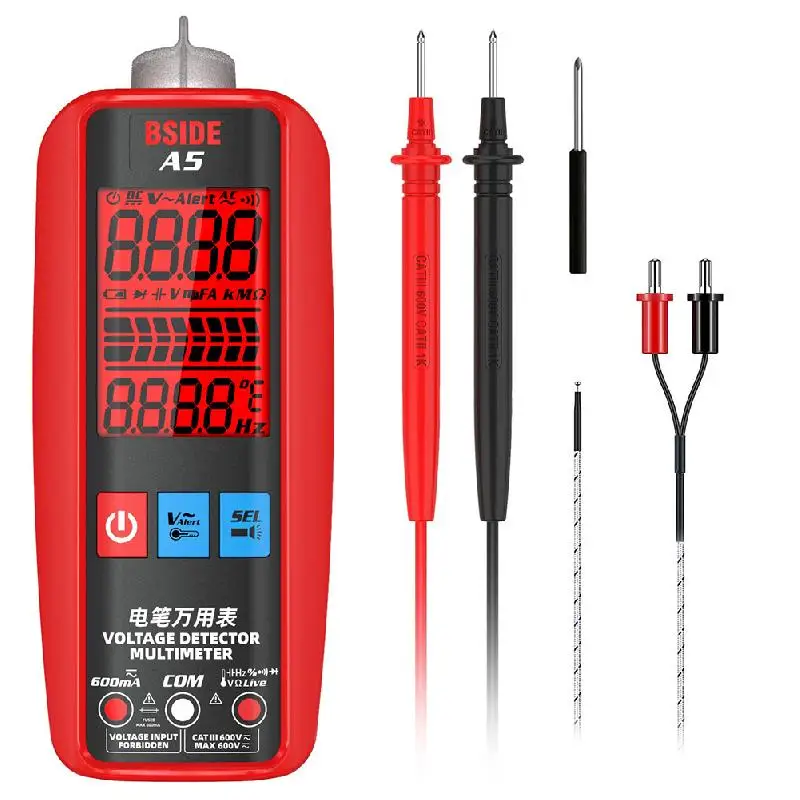 UYANGG A5 Digital Smart Multimeter Profesional AC DC Current Tester VFC NCV Live Wire Capacitor Ohm Diode Hz Voltage DetectMeter
UYANGG A5 Digital Smart Multimeter Profesional AC DC Current Tester VFC NCV Live Wire Capacitor Ohm Diode Hz Voltage DetectMeter