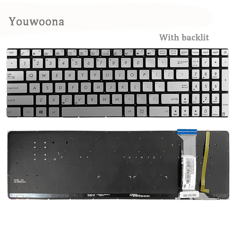 New Laptop Keyboard For Asus ZX70 ZX70VW GL752VL 6700 GL752V N552V FX71PRO New Laptop Keyboard For Asus ZX70 ZX70VW GL752VL 6700 GL752V N552V FX71PRO