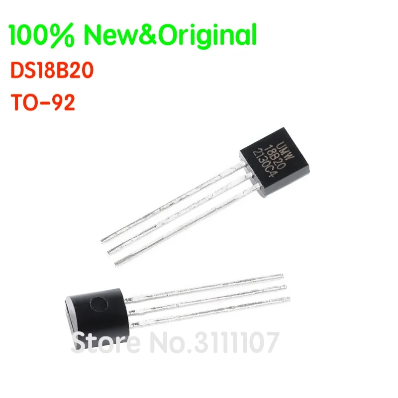 

10PCS/LOT DS18B20 TO-92 Single Bus Temperature Sensor Chip 100% New&Original