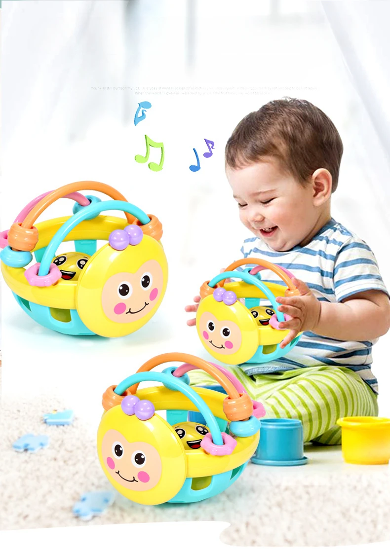 Baby Hand Ball Toys 0-1 Year Old Baby Early Education Interesting Cartoon Bee Logo Soft Gum Handbell Baby Toys Toddler Toys
Baby Hand Ball Toys 0-1 Year Old Baby Early Education Interesting Cartoon Bee Logo Soft Gum Handbell Baby Toys Toddler Toys