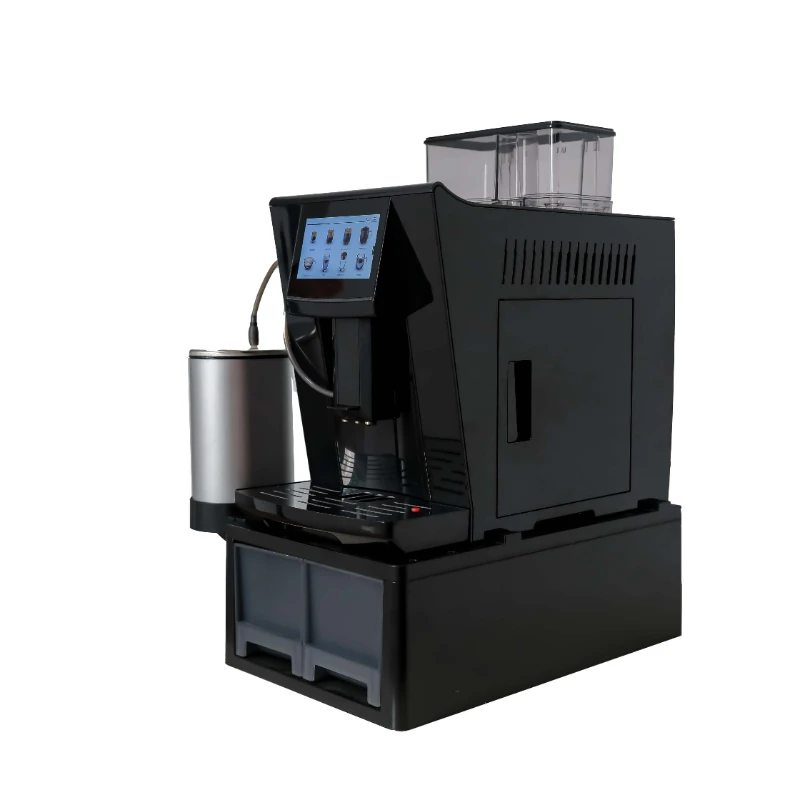 

Commercial Use 19 Beverages 5" Touch Screen Double Latte Cappuccino Espresso Fully Automatic Coffee Machine