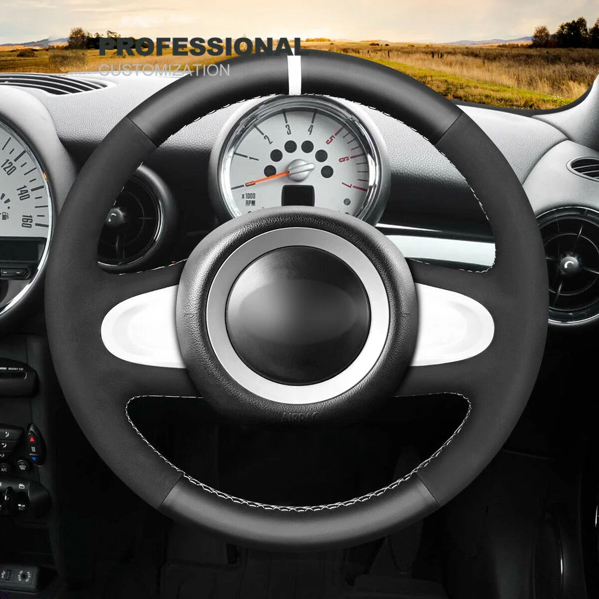 DIY Leather Suede Car Steering Wheel Cover For Mini R56 Clubman Clubvan Car Accessories
DIY Leather Suede Car Steering Wheel Cover For Mini R56 Clubman Clubvan Car Accessories