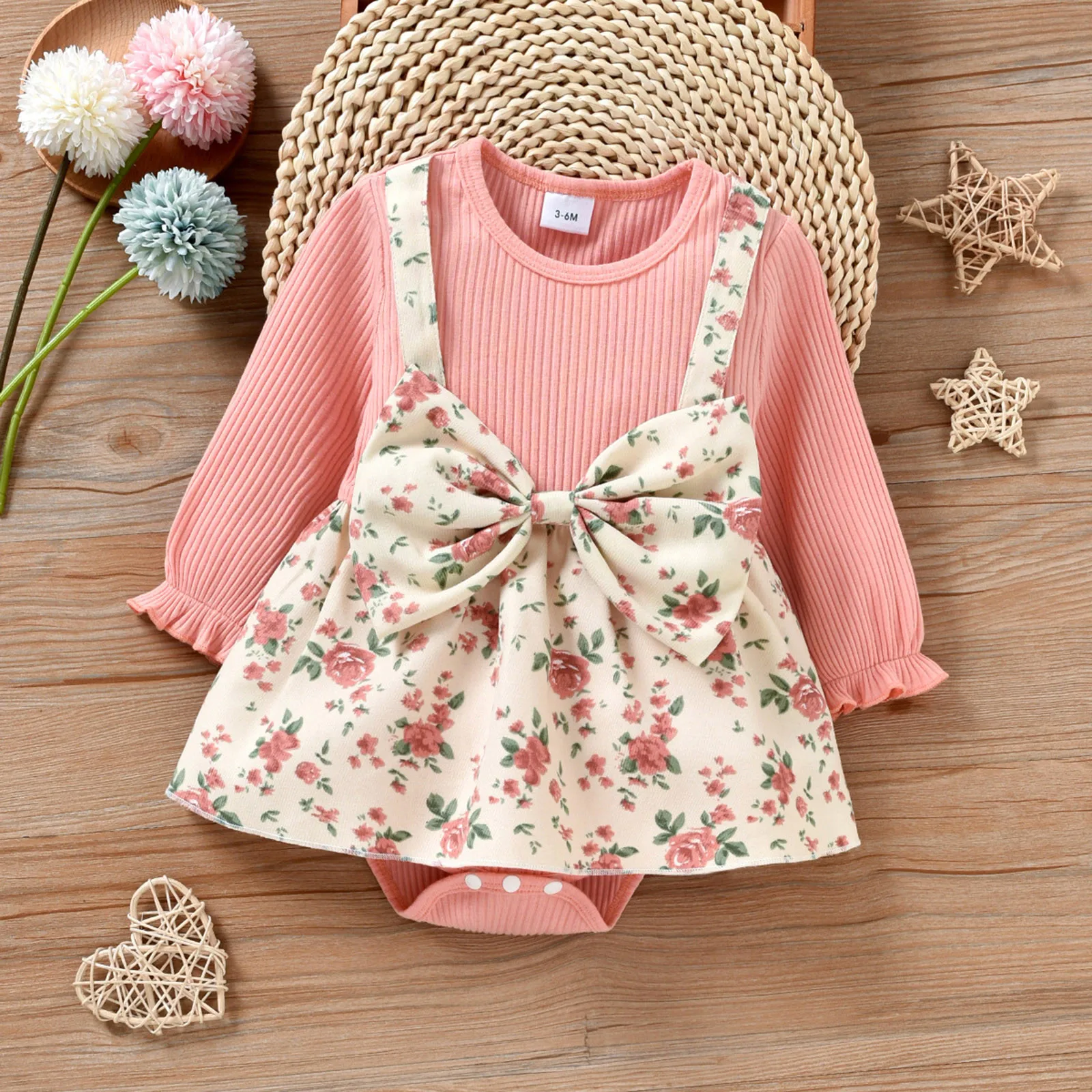 0-18M Newborn Infant Baby Girl Flower Printed Bow Tie Romper Ribbed Bodysuit Outfits Toddler Kids Cute Sweet Jumpsuit Set
0-18M Newborn Infant Baby Girl Flower Printed Bow Tie Romper Ribbed Bodysuit Outfits Toddler Kids Cute Sweet Jumpsuit Set