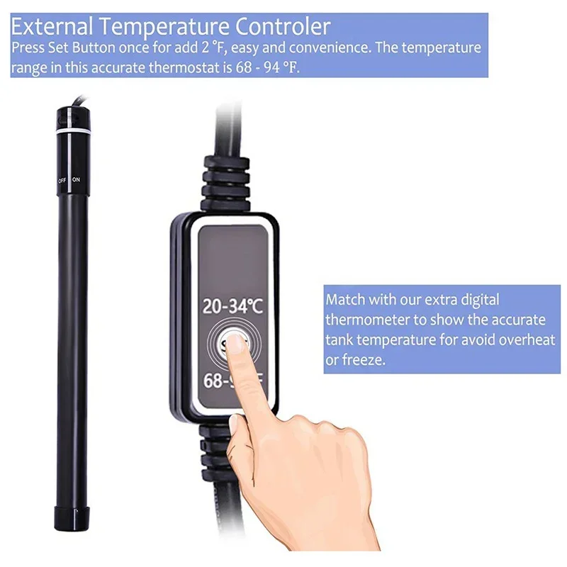Fish Aquarium Intelligent for Thermometer Rod Tank Digital Heating Titanium Water With Heater Display Aquario LED
Fish Aquarium Intelligent for Thermometer Rod Tank Digital Heating Titanium Water With Heater Display Aquario LED