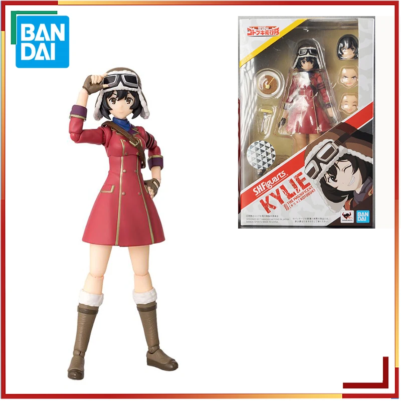 Bandai Original SHF Shou Flying Team in the Wilderness Anime Figure Kylie Action Figure Toys for Kids Gift Collectible Model 
Bandai Original SHF Shou Flying Team in the Wilderness Anime Figure Kylie Action Figure Toys for Kids Gift Collectible Model