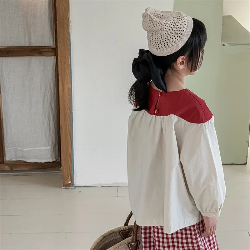2025 Spring New Girls Puff Sleeve Shirts Children Long Sleeve T Shirts Baby Girl Cotton Blouse Infant Loose Tops Kids Clothes 14 Saa5fe874694749e59dcc2c1680736ba41