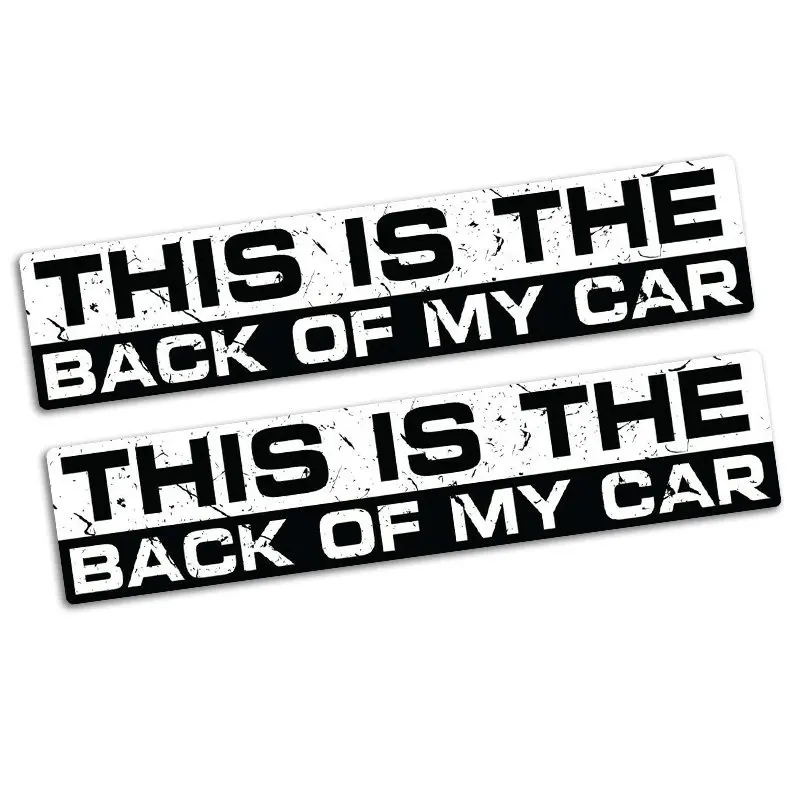 2pcs BACK OF MY CAR Funny Bumper Car Sticker Vinyl Decal JDM JOKE Truck Vehicle Offroad 4WD Tailgaters 15 X 3.2cm
2pcs BACK OF MY CAR Funny Bumper Car Sticker Vinyl Decal JDM JOKE Truck Vehicle Offroad 4WD Tailgaters 15 X 3.2cm