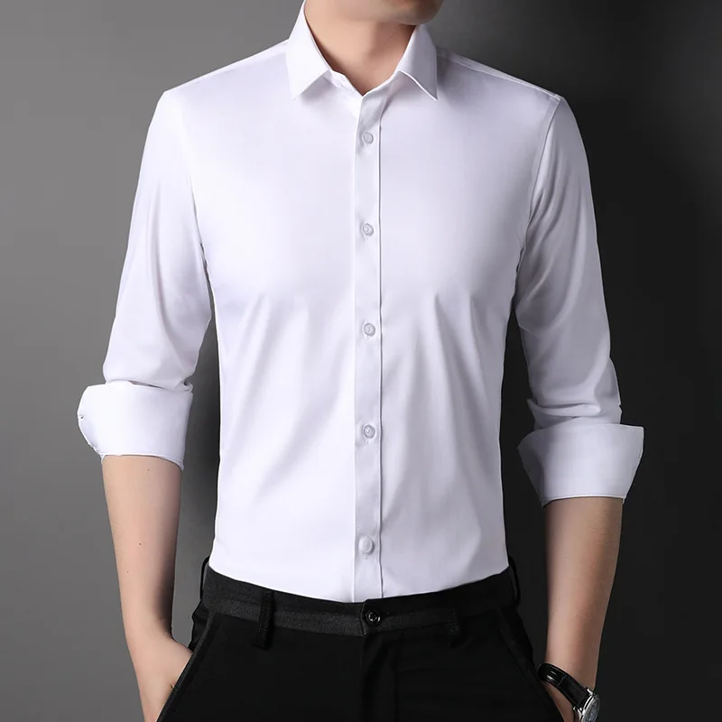 High-quality shirts men's business formal wear young men solid color non-iron easy to care autumn long-sleeved solid color shirt
High-quality shirts men's business formal wear young men solid color non-iron easy to care autumn long-sleeved solid color shirt