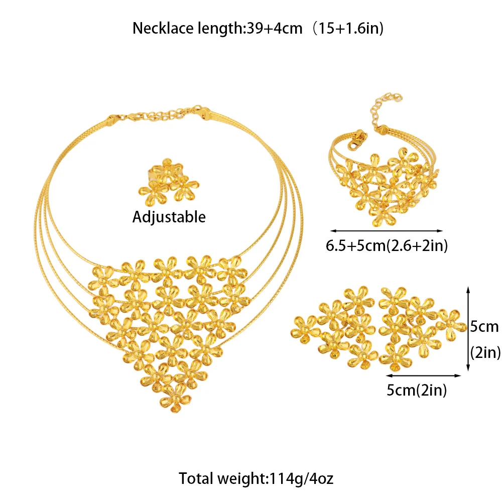 Fashion Silver Gold Color Hollow Shape Necklace Earrings Bracelet Ring Set for Women Exaggerated Design Jewelry Gift for Party 6 Mallzona Saa60accaeb5a41bb9b9be3f07cbfb99dd Fashion Silver Gold Color Hollow Shape Necklace Earrings Bracelet Ring Set for Women Exaggerated Design Jewelry Gift for Party Mallzona