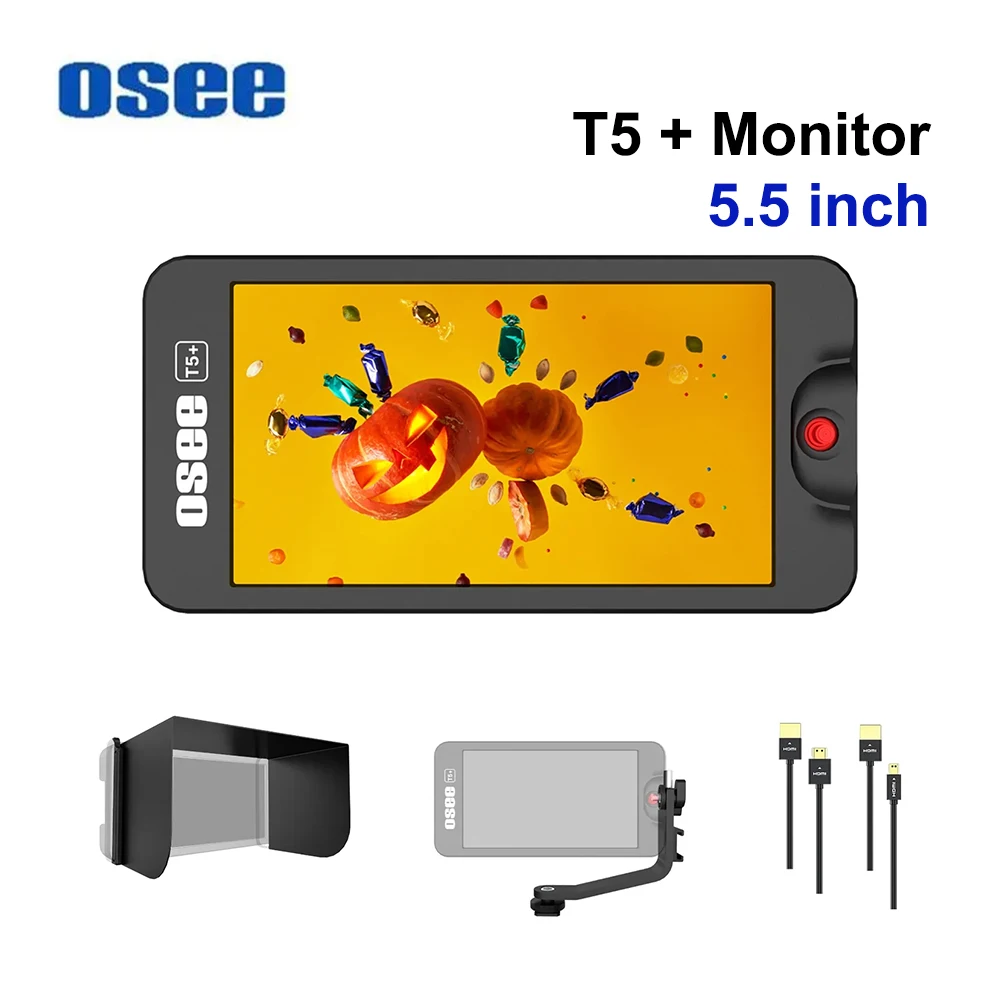 OSEE T5 + 5,5 дюймовый 1000 нит 4K HDMI монитор для камеры 1920x1080 3D Lut1920x1080 IPS FHD 4K HDMI-совместимый Наклонный рычаг и солнцезащитный козырек
OSEE T5 + 5,5 дюймовый 1000 нит 4K HDMI монитор для камеры 1920x1080 3D Lut1920x1080 IPS FHD 4K HDMI-совместимый Наклонный рычаг и солнцезащитный козырек