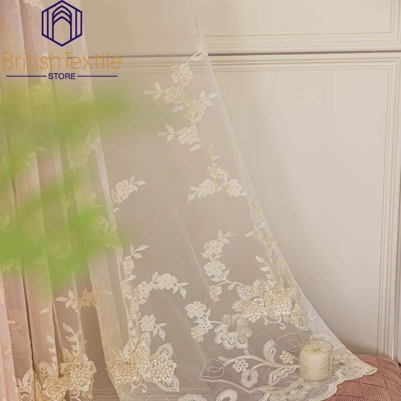 French Light Curtains for Living Dining Room Bedroom Luxury Romantic Vintage Embroidery Window Screen Scandinavia
French Light Curtains for Living Dining Room Bedroom Luxury Romantic Vintage Embroidery Window Screen Scandinavia
