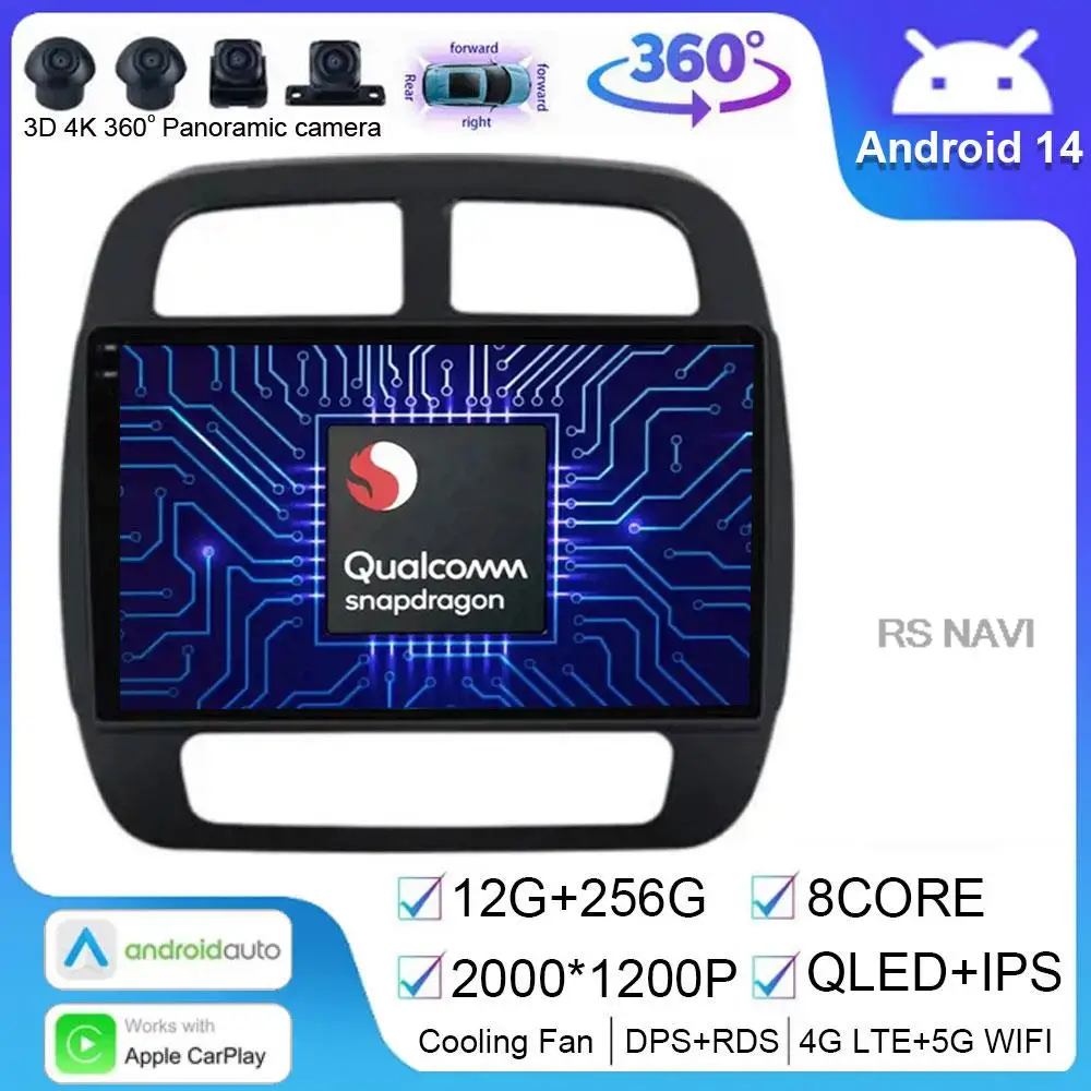 

Android 14 For Renault KWID K-ZE Dacia spring 2015-2019 Car Radio Multimedia Navigation Video Player GPS DSP No 2din Stereo Auto