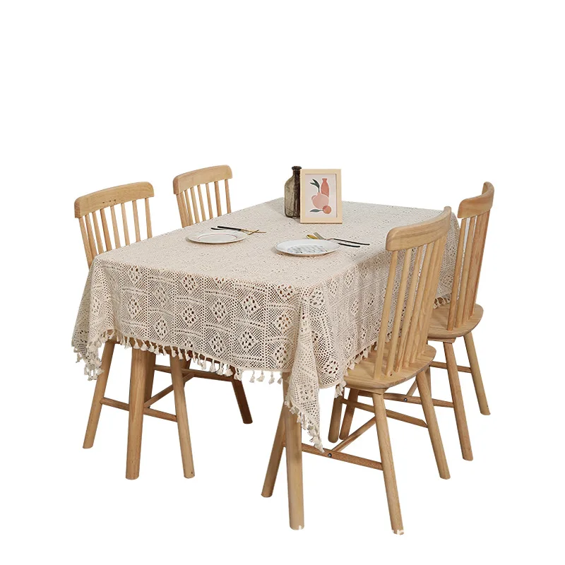 Vintage cotton linen tablecloth tassel table cloth pastoral plaid hollow-out lace
Vintage cotton linen tablecloth tassel table cloth pastoral plaid hollow-out lace