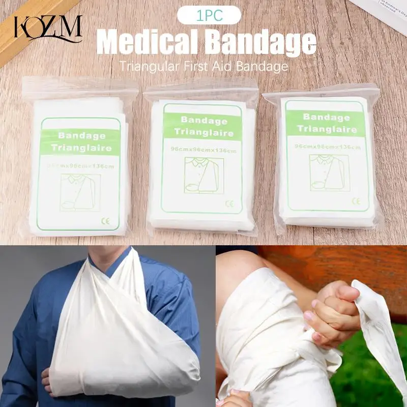 

1Bag Medical Triangular Bandag Fracture Fixation Emergency Bandage First Aid Gauze Triangle Bandage