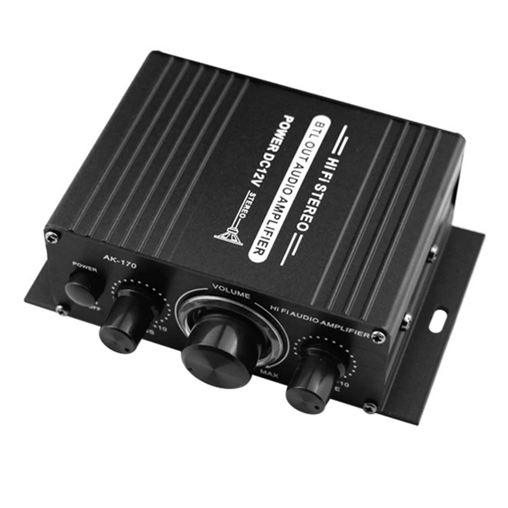 Mini HIFI Audio Power Amp 2CH Car Amplifier Blue LED Light Stereo Audio HiFi Amp Speaker 12V AV Amp Speaker Remote Control
Mini HIFI Audio Power Amp 2CH Car Amplifier Blue LED Light Stereo Audio HiFi Amp Speaker 12V AV Amp Speaker Remote Control
