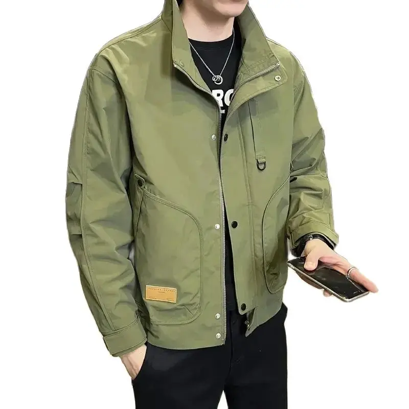 Fashion New Spring Fall Winter Man Cool Slim Stand Neck Zipper Jacket Boy Student Casual Coat Unisex Clothing Male Party Gift
Fashion New Spring Fall Winter Man Cool Slim Stand Neck Zipper Jacket Boy Student Casual Coat Unisex Clothing Male Party Gift