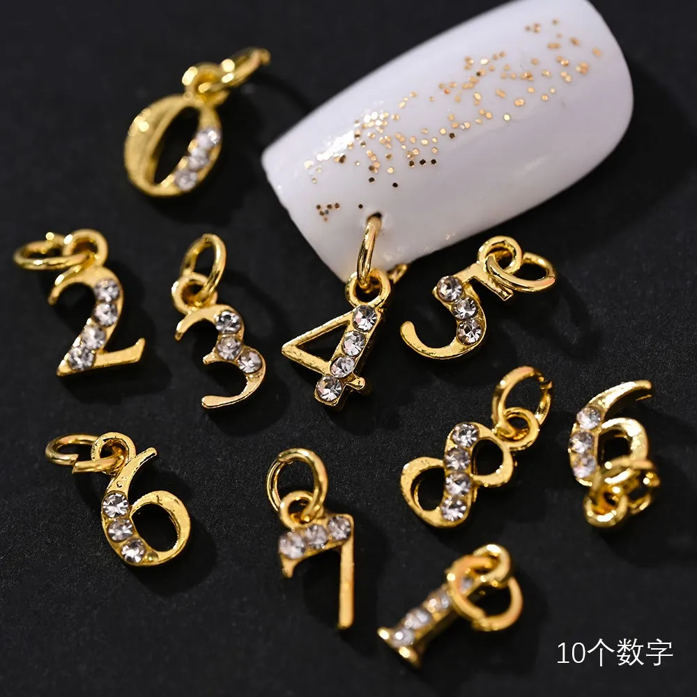 10Pcs Metal Alloy Rhinestones 3D Heart Number Alphabet Nail Art Charms Diamond Pendant Jewelry Manicure Accessories Nail Parts #
10Pcs Metal Alloy Rhinestones 3D Heart Number Alphabet Nail Art Charms Diamond Pendant Jewelry Manicure Accessories Nail Parts #