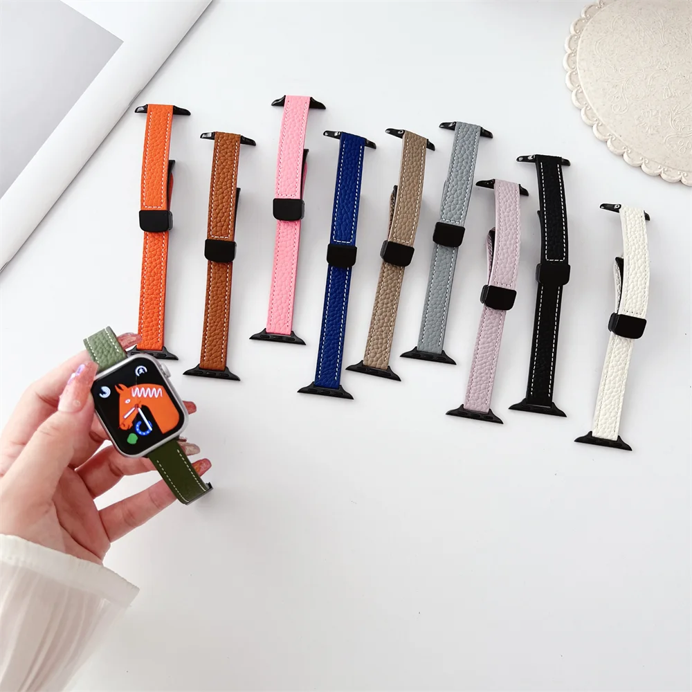 Кожаный ремешок Xiao для iWatch ultra Series 8 49 мм 7 6 5 4 SE, мужской пояс с магнитной складной пряжкой для Apple Watch 41 мм 40 мм
Кожаный ремешок Xiao для iWatch ultra Series 8 49 мм 7 6 5 4 SE, мужской пояс с магнитной складной пряжкой для Apple Watch 41 мм 40 мм