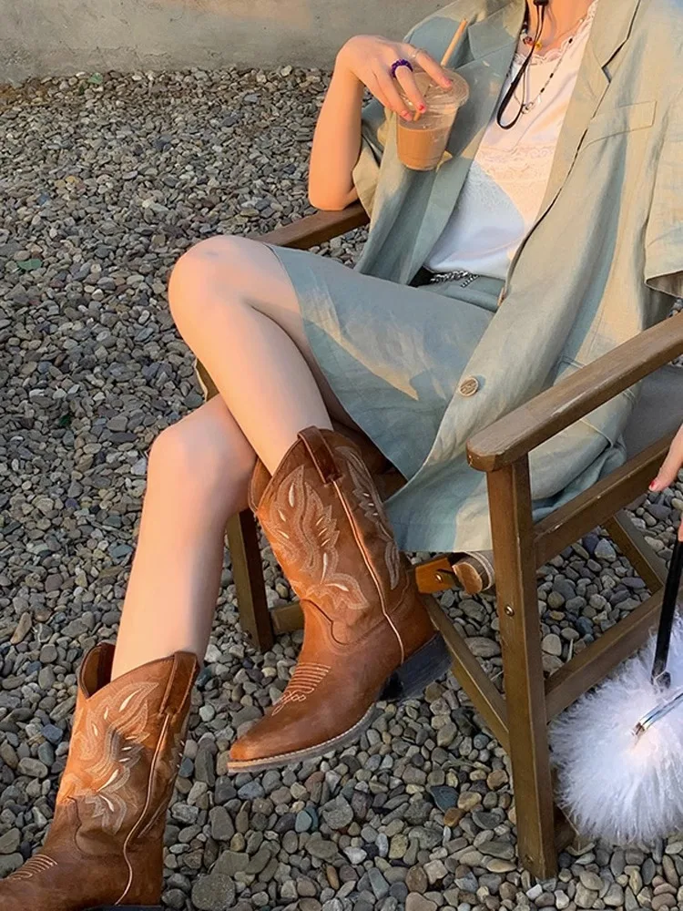 Lady Boots Leather Women's Shoes Boots-Women Mid Calf Med Rock Rubber 2023 Cowboy Square Toe Hoof Heels Slip-On Rome Mid-Calf L
Lady Boots Leather Women's Shoes Boots-Women Mid Calf Med Rock Rubber 2023 Cowboy Square Toe Hoof Heels Slip-On Rome Mid-Calf L