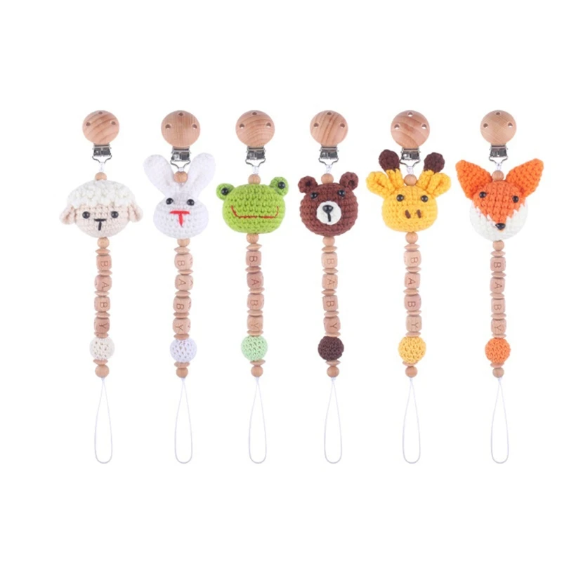 Baby Pacifier Clip Teething Toy Soothie Holder for Boy Girl Unisex Wool Animal Crochet Bead Clip for Infant 0-6-12 Month 40JC
Baby Pacifier Clip Teething Toy Soothie Holder for Boy Girl Unisex Wool Animal Crochet Bead Clip for Infant 0-6-12 Month 40JC