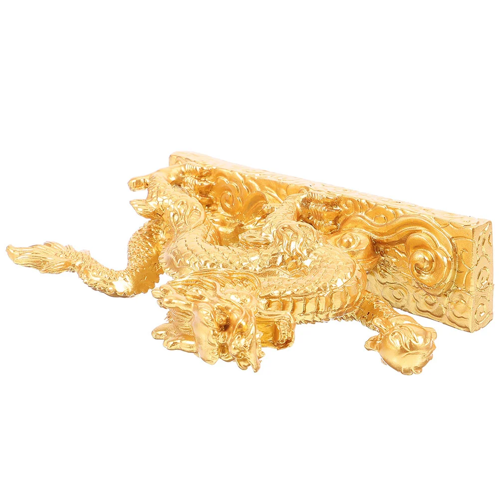 Vintage Dragon Ornament Desktop Simulation Chinese Dragon Decor Resin Dragon Gold Color New Year Gifts
Vintage Dragon Ornament Desktop Simulation Chinese Dragon Decor Resin Dragon Gold Color New Year Gifts
