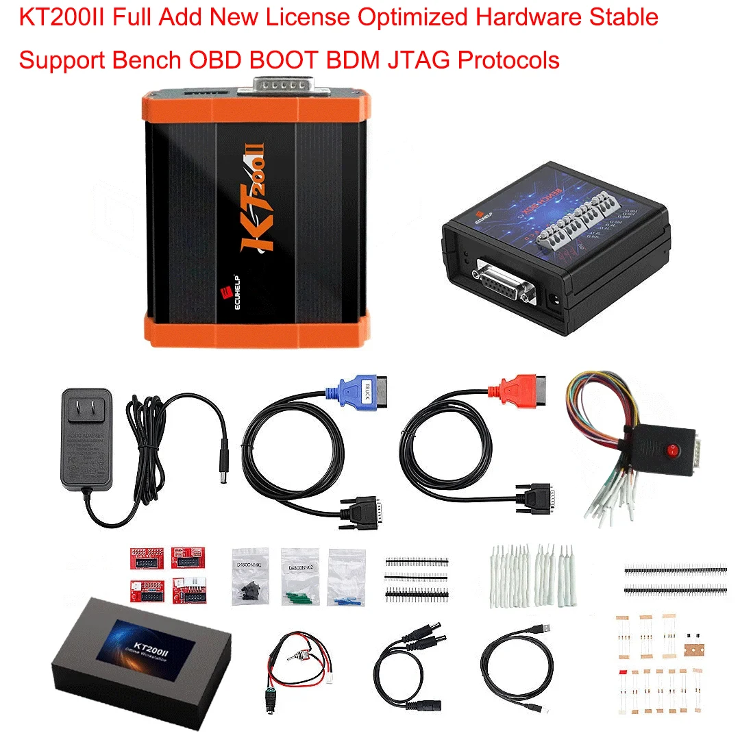KT200II ECU Programmer KT 200 Full Master Add New License Optimized Hardware Stable Support Bench OBD BO-OT BDM JTAG Protocols
KT200II ECU Programmer KT 200 Full Master Add New License Optimized Hardware Stable Support Bench OBD BO-OT BDM JTAG Protocols