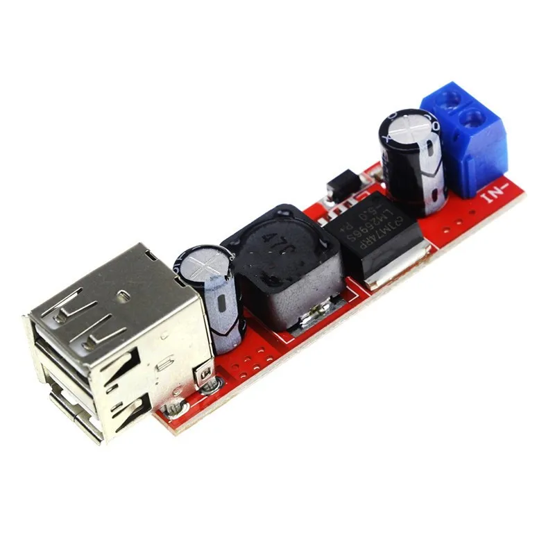 Dual USB Output 9V/12V/24V/36V to 5VDC-DC Car Charging 3A Step-down Regulated Power Supply Module
Dual USB Output 9V/12V/24V/36V to 5VDC-DC Car Charging 3A Step-down Regulated Power Supply Module
