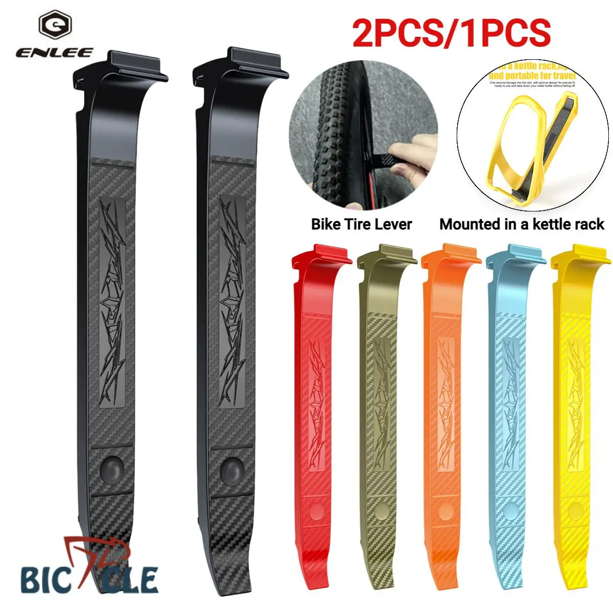 ENLEE 1/2PCS Bicycle Tyre Lever Tube Remover Tool Bike Tire Opener Crow Bar MTB Road Cycling Wheel Repair Tools Accessories
ENLEE 1/2PCS Bicycle Tyre Lever Tube Remover Tool Bike Tire Opener Crow Bar MTB Road Cycling Wheel Repair Tools Accessories