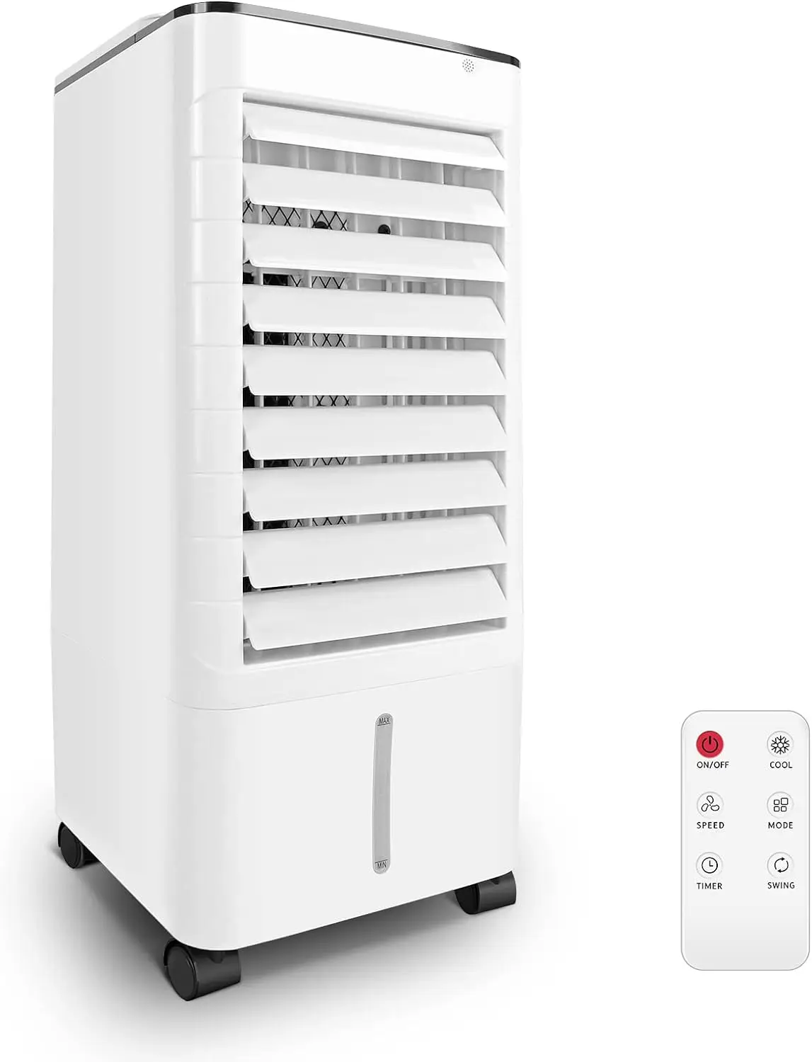 Air Conditioner, 3-IN-1 Evaporative Air Cooler Windowless, 4 Modes & 3 Speeds Personal Swamp Cooler w/Humidifier, Remote &am Min
Air Conditioner, 3-IN-1 Evaporative Air Cooler Windowless, 4 Modes & 3 Speeds Personal Swamp Cooler w/Humidifier, Remote &am Min