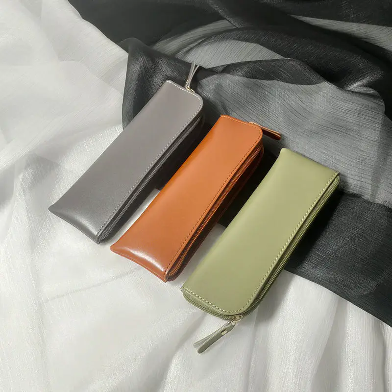 Beautiful Color Pen Bag PU Leather Pen Pencil Case Simple Vintage Organization Storage Stationary School Office Supplise
Beautiful Color Pen Bag PU Leather Pen Pencil Case Simple Vintage Organization Storage Stationary School Office Supplise