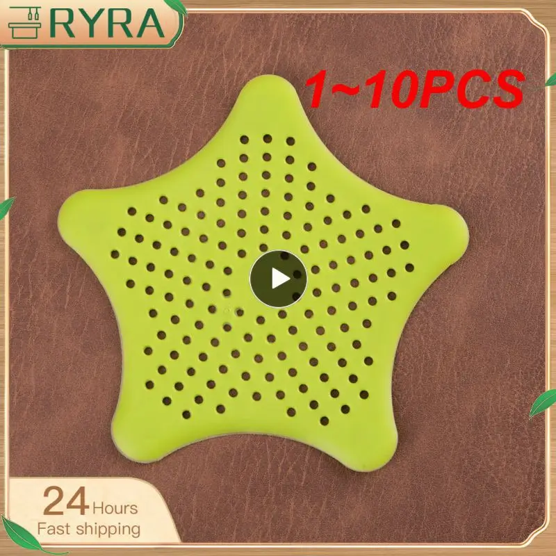 1~10PCS Color Five-pointed Star PVC Sink Filter Bathroom Kitchen Sewer Filter Bath Shower Cover Drain Strainer Hair Stopper
1~10PCS Color Five-pointed Star PVC Sink Filter Bathroom Kitchen Sewer Filter Bath Shower Cover Drain Strainer Hair Stopper