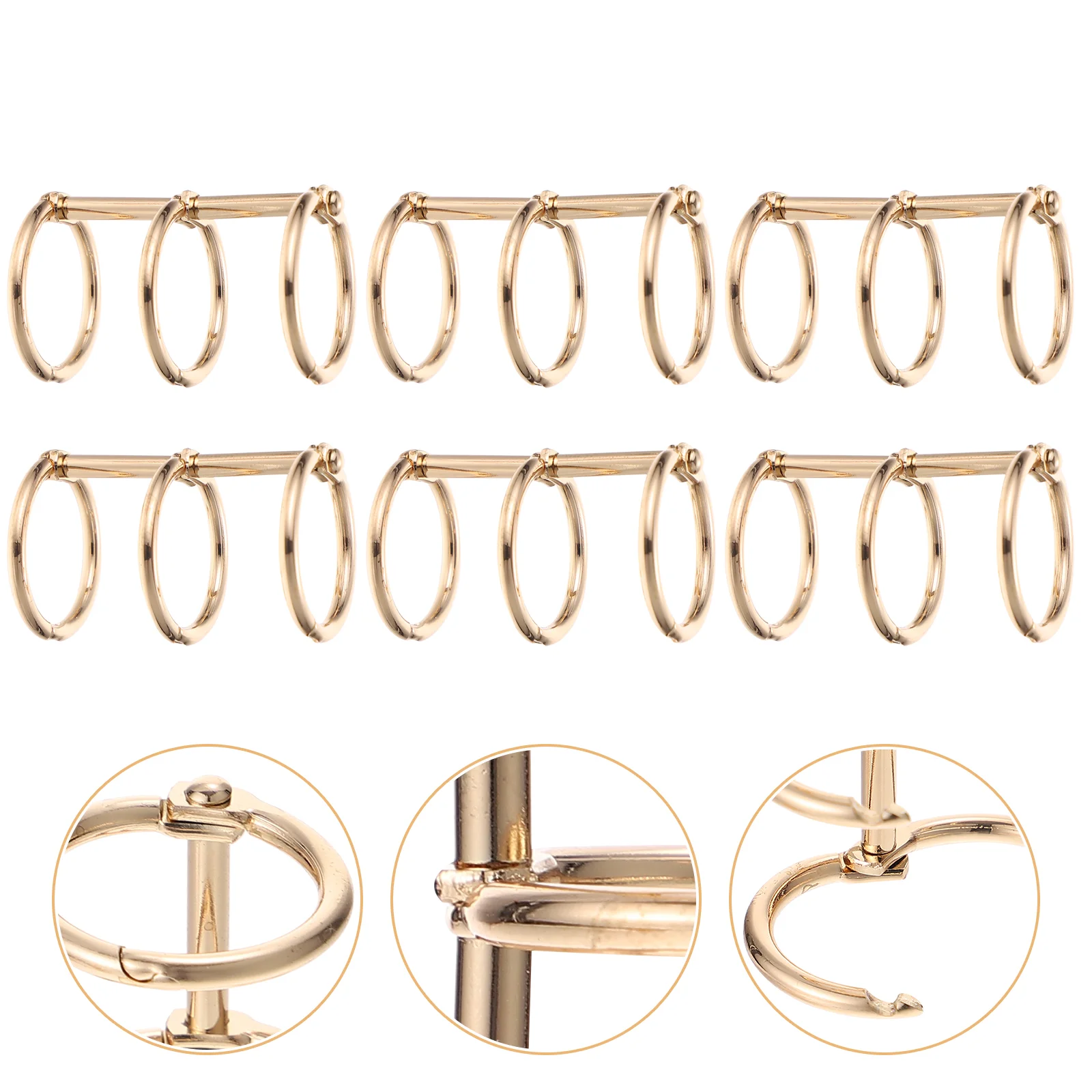 Alloy Binder Book Rings Loose Leaf Binder Buckles DIY Notebook Clip Rings (Golden)
Alloy Binder Book Rings Loose Leaf Binder Buckles DIY Notebook Clip Rings (Golden)