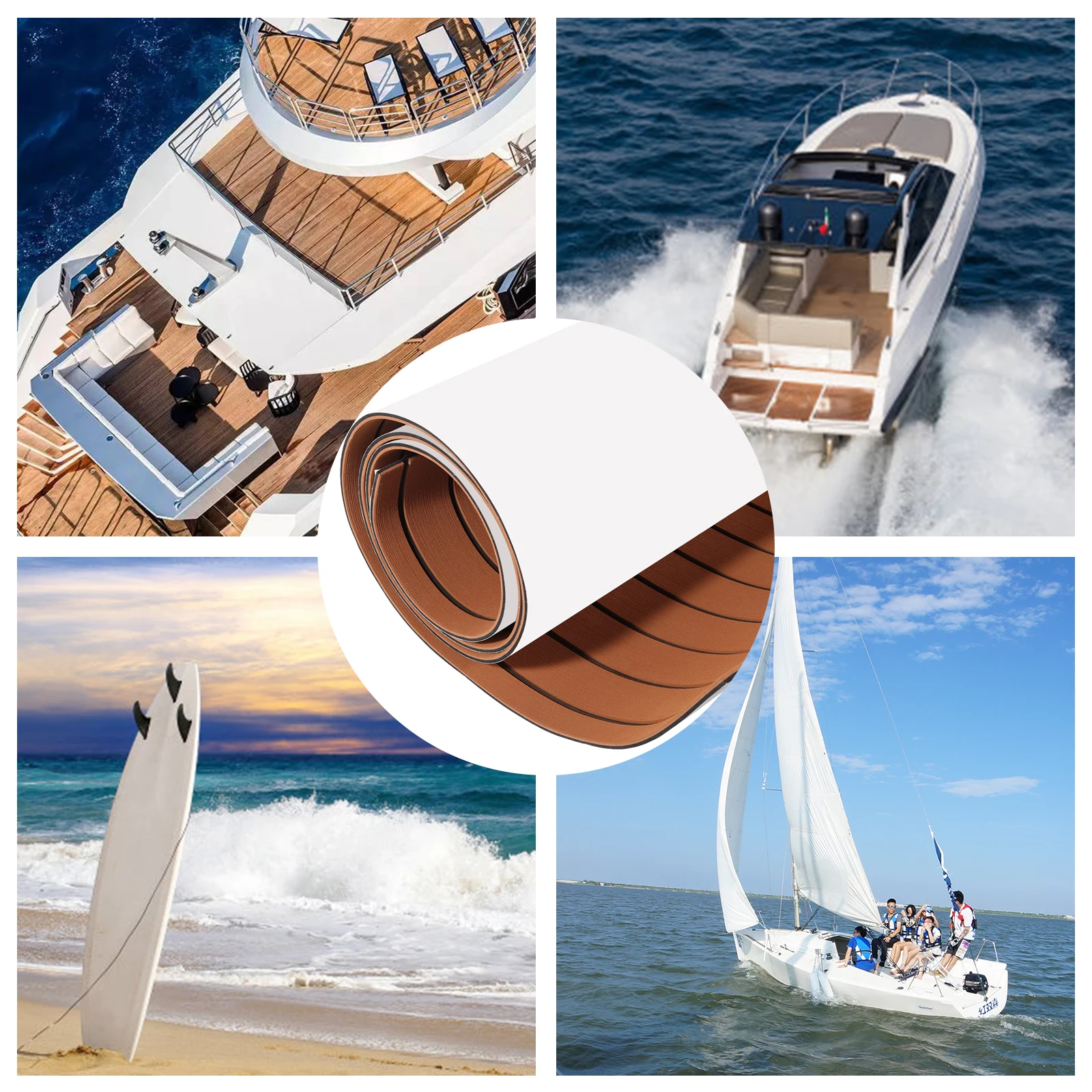 90X240cm EVA Faux Teak Decking Sheet for Boat Yacht Self-Adhesive Boat Flooring Pad for Yacht non-slip
90X240cm EVA Faux Teak Decking Sheet for Boat Yacht Self-Adhesive Boat Flooring Pad for Yacht non-slip