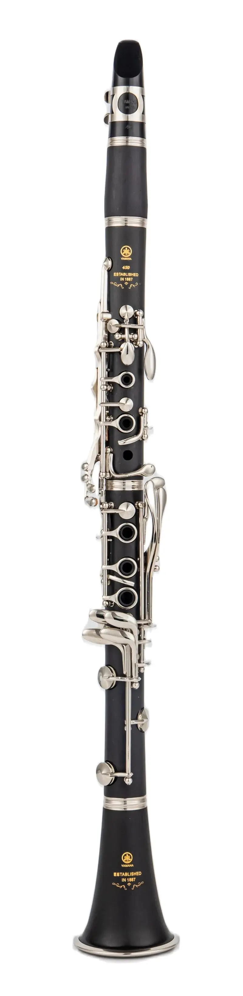 450 Clarinet 17 Key Falling Tune B /bakelite pipe body material Clarinet Woodwind Instrument
450 Clarinet 17 Key Falling Tune B /bakelite pipe body material Clarinet Woodwind Instrument