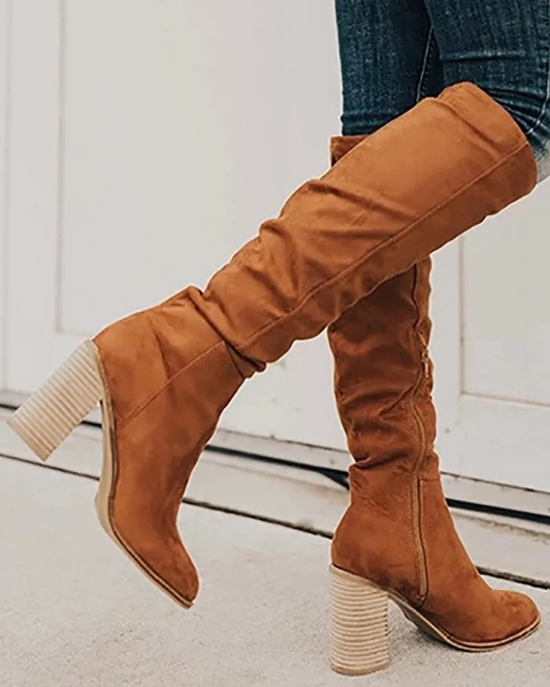 Fashion Women Daily Wear Going Out Suede High Heel Shoes Point Toe Zipper Design Long Boots
Fashion Women Daily Wear Going Out Suede High Heel Shoes Point Toe Zipper Design Long Boots