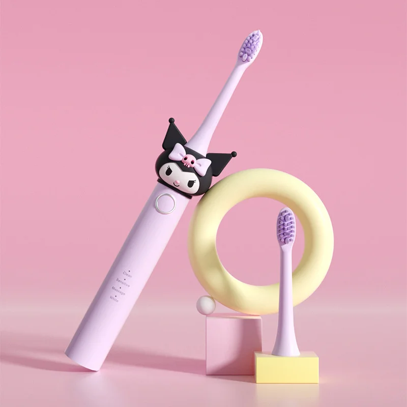 

Sanrio HelloKitty Kuromi Anime Electric Toothbrush Charging Mode Fully Automatic Soft Fur Household Portable Electric Toothbrush