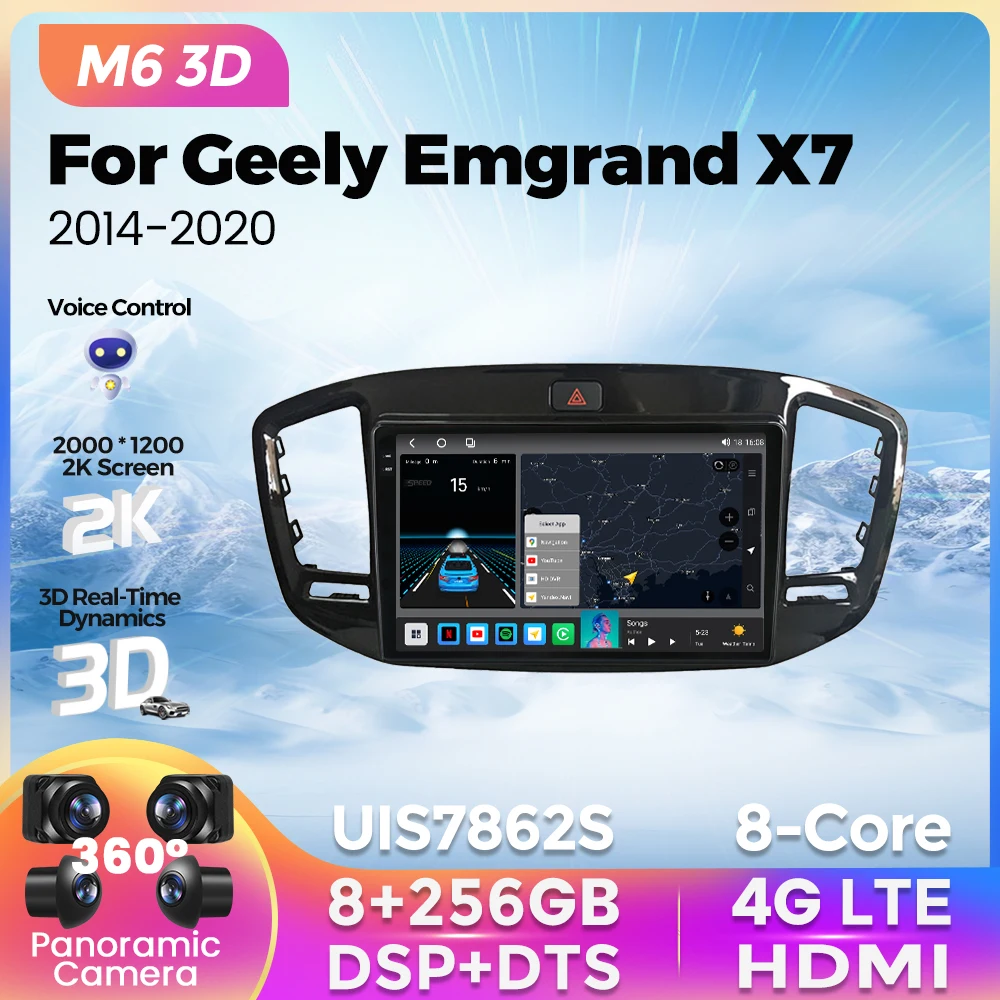2K QLED новейший Android умный Автомобильный плеер для Geely Emgrand X7 2014 2015 - 2020 беспроводной Carplay Автомобильный GPS-навигатор 8G + 256G
2K QLED новейший Android умный Автомобильный плеер для Geely Emgrand X7 2014 2015 - 2020 беспроводной Carplay Автомобильный GPS-навигатор 8G + 256G