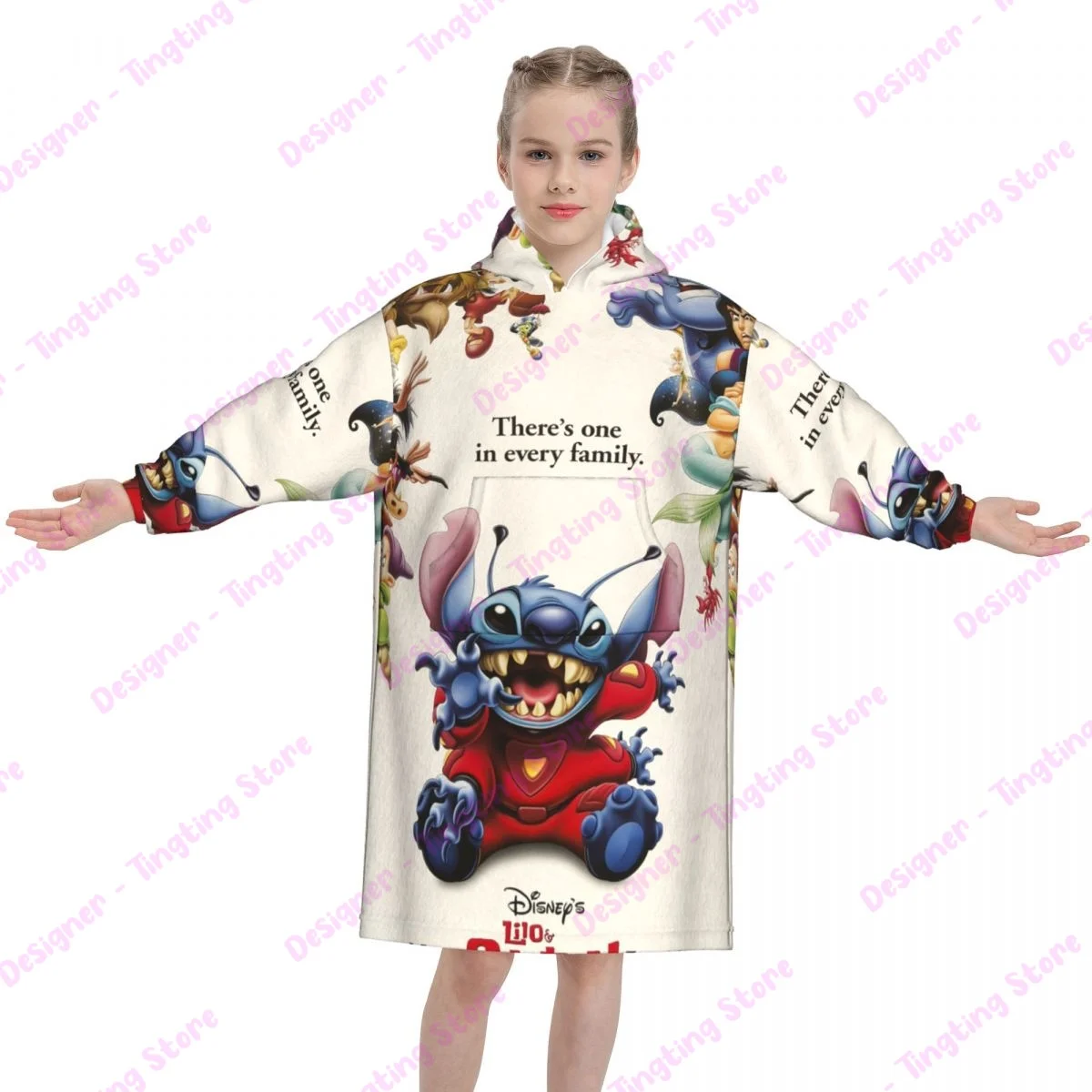 Potdemiel Cartoon Disney Kids Blanket Hoodie Stitch Hooded Wearable Blankets flannel Throw blanket Children Gift Bedding Decor
Potdemiel Cartoon Disney Kids Blanket Hoodie Stitch Hooded Wearable Blankets flannel Throw blanket Children Gift Bedding Decor