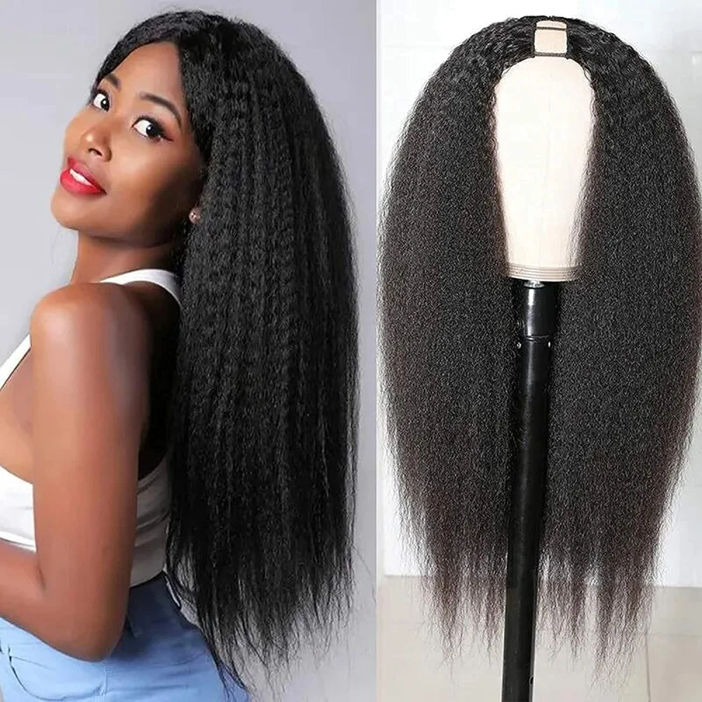180% Density Kinky Straight V Part Wig Human Hair Brazilian Hair Wigs U Part Wig No Lace Front Wig For Black Women No Leave Out
180% Density Kinky Straight V Part Wig Human Hair Brazilian Hair Wigs U Part Wig No Lace Front Wig For Black Women No Leave Out